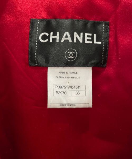 CHANEL（シャネル）CHANEL (シャネル) セットアップビジューフラワーワンピース ブラック サイズ:38の古着・服飾アイテム