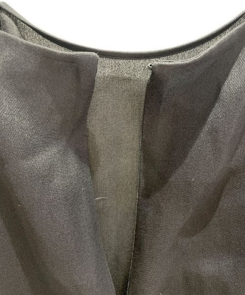 CHANEL（シャネル）CHANEL (シャネル) シフォン切り替えドレス ブラック×ベージュ サイズ:34の古着・服飾アイテム