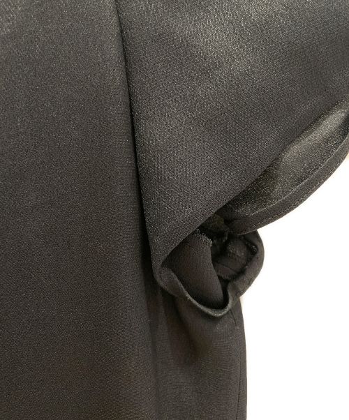 CHANEL（シャネル）CHANEL (シャネル) シフォン切り替えドレス ブラック×ベージュ サイズ:34の古着・服飾アイテム