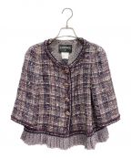 CHANELシャネル）の古着「ツイードジャケット」｜パープル