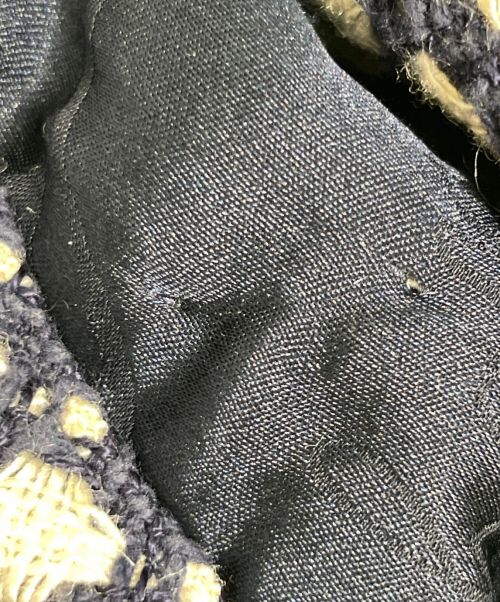 CHANEL（シャネル）CHANEL (シャネル) ノーカラージャケット ネイビー×ホワイト サイズ:36の古着・服飾アイテム