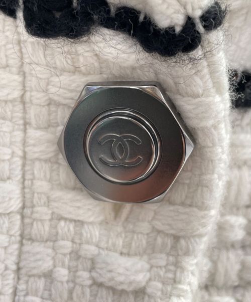 CHANEL（シャネル）CHANEL (シャネル) セーラーツイードジャケット ホワイト サイズ:34の古着・服飾アイテム
