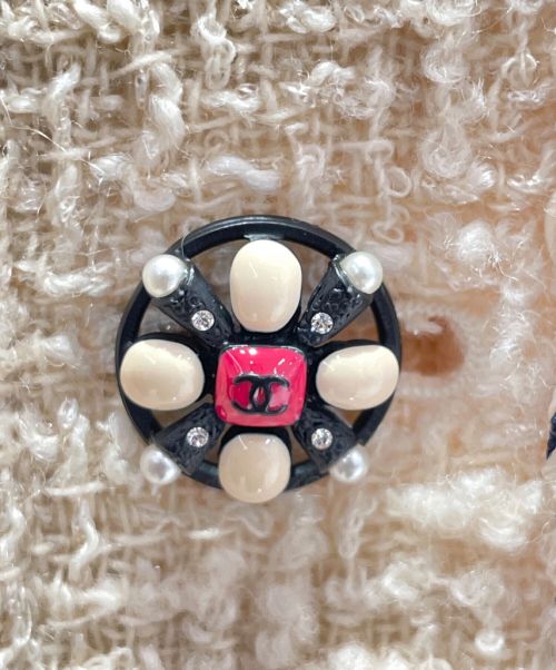 CHANEL（シャネル）CHANEL (シャネル) ツイードジャケット ホワイト サイズ:36の古着・服飾アイテム