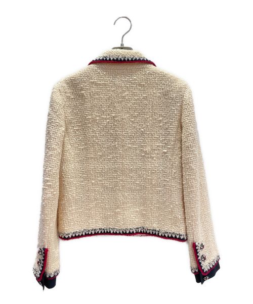 CHANEL（シャネル）CHANEL (シャネル) ツイードジャケット ホワイト サイズ:36の古着・服飾アイテム