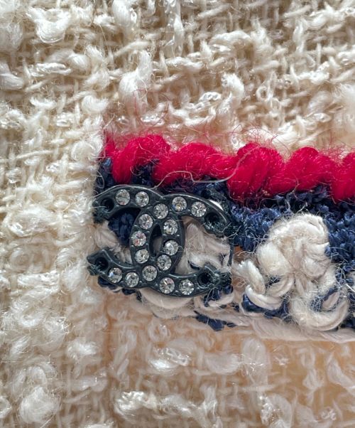 CHANEL（シャネル）CHANEL (シャネル) ツイードスカート ホワイト サイズ:36の古着・服飾アイテム