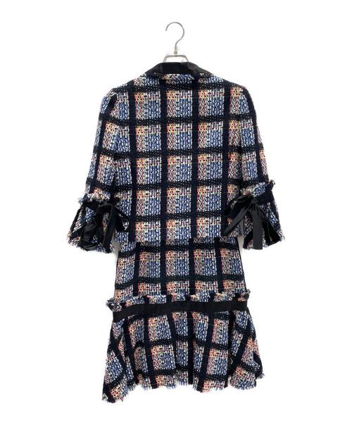 CHANEL（シャネル）CHANEL (シャネル) セットアップツイードジャケット ブルー サイズ:36の古着・服飾アイテム