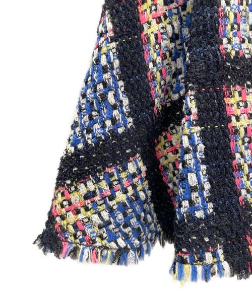 CHANEL（シャネル）CHANEL (シャネル) セットアップツイードジャケット ブルー サイズ:36の古着・服飾アイテム