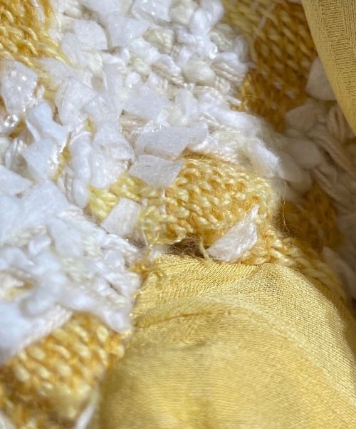 CHANEL（シャネル）CHANEL (シャネル) ツイードワンピース イエロー サイズ:36の古着・服飾アイテム
