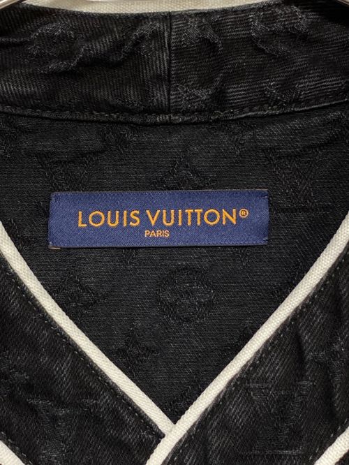 LOUIS VUITTON（ルイ ヴィトン）LOUIS VUITTON (ルイ ヴィトン) ベースボールシャツ ブラック サイズ:Sの古着・服飾アイテム