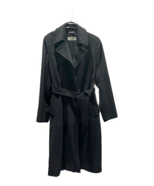 MaxMara（マックスマーラ）MaxMara (マックスマーラ) アンゴラウールコート ブラック サイズ:44の古着・服飾アイテム
