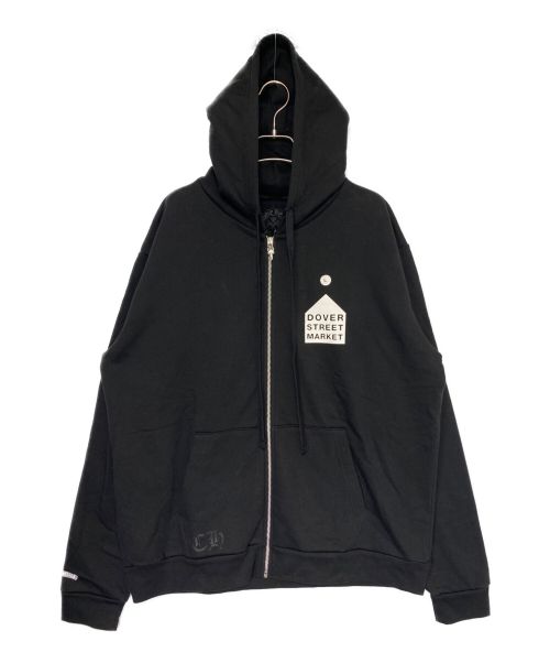CHROME HEARTS（クロムハーツ）CHROME HEARTS (クロムハーツ) DOVER STREET MARKET (ドーバー ストリート マーケット) ジップパーカー ブラック サイズ:L 未使用品の古着・服飾アイテム