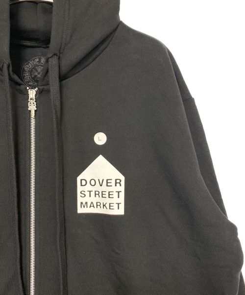 CHROME HEARTS（クロムハーツ）CHROME HEARTS (クロムハーツ) DOVER STREET MARKET (ドーバー ストリート マーケット) ジップパーカー ブラック サイズ:L 未使用品の古着・服飾アイテム