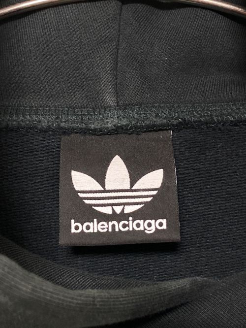 BALENCIAGA（バレンシアガ）BALENCIAGA (バレンシアガ) adidas (アディダス) Large Hoodie オリーブ サイズ:3の古着・服飾アイテム