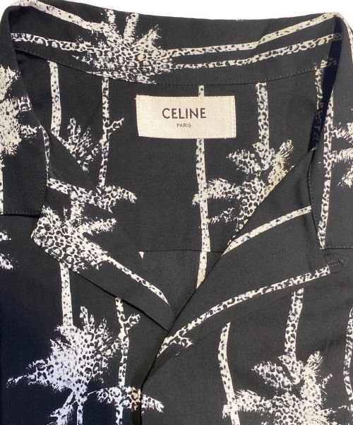 CELINE（セリーヌ）CELINE (セリーヌ) ハワイアンルーズシャツ ブラック サイズ:38の古着・服飾アイテム