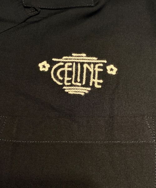 CELINE（セリーヌ）CELINE (セリーヌ) WILTERN THEATERハワイアンシャツ ブラック サイズ:38の古着・服飾アイテム