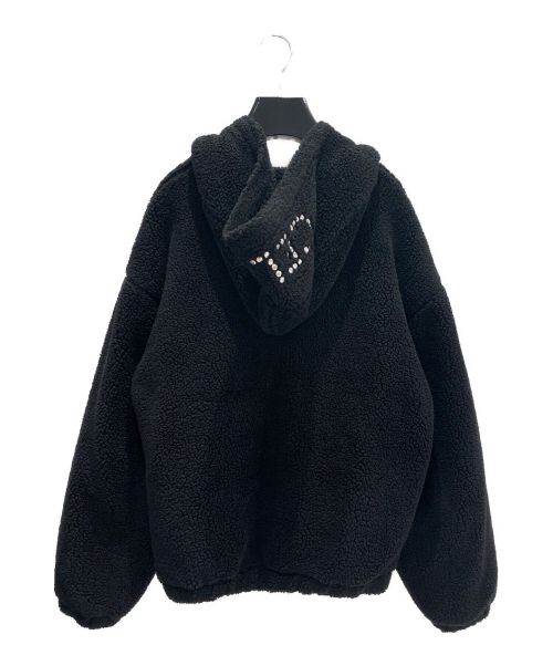 CELINE（セリーヌ）CELINE (セリーヌ) スタッズフリースフーディー ブラック サイズ:Sの古着・服飾アイテム