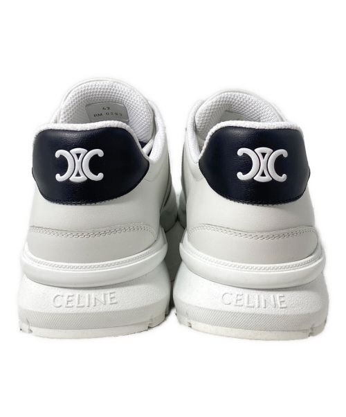 CELINE（セリーヌ）CELINE (セリーヌ) CR-02レースアップロースニーカー オプティックホワイト×ブラック サイズ:42の古着・服飾アイテム