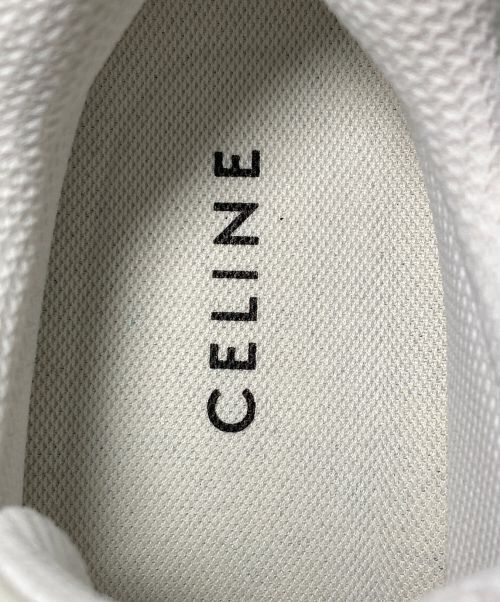 CELINE（セリーヌ）CELINE (セリーヌ) CR-02レースアップロースニーカー オプティックホワイト×ブラック サイズ:42の古着・服飾アイテム