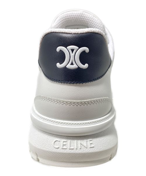 CELINE（セリーヌ）CELINE (セリーヌ) CR-02レースアップロースニーカー オプティックホワイト×ブラック サイズ:42の古着・服飾アイテム