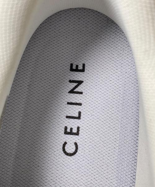 CELINE（セリーヌ）CELINE (セリーヌ) 23AW レースアップロースニーカー オプティックホワイト×グレー サイズ:42の古着・服飾アイテム