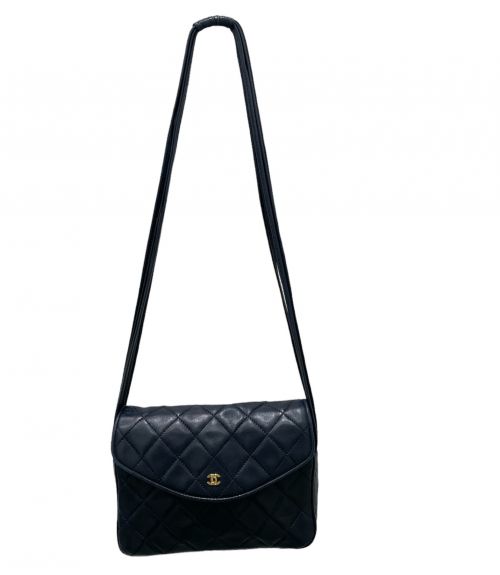 CHANEL（シャネル）CHANEL (シャネル) マトラッセショルダーバッグ ネイビーの古着・服飾アイテム