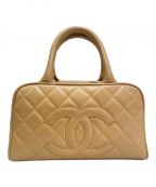 CHANELシャネル）の古着「ココマークマトラッセハンドバッグ」｜ベージュ