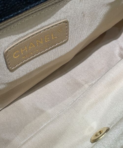 CHANEL（シャネル）CHANEL (シャネル) マトラッセ28 ブラック×マットゴールド サイズ:28の古着・服飾アイテム