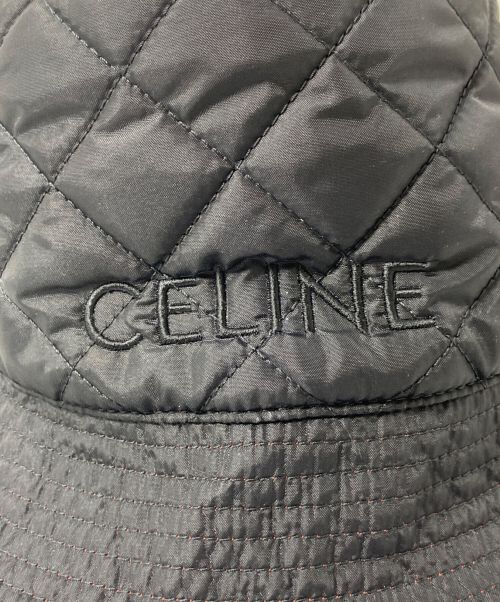 CELINE（セリーヌ）CELINE (セリーヌ) バケットハット ブラック×オレンジ サイズ:Lの古着・服飾アイテム