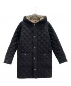 BURBERRYバーバリー）の古着「キルティングジャケット」｜ブラック×ベージュ