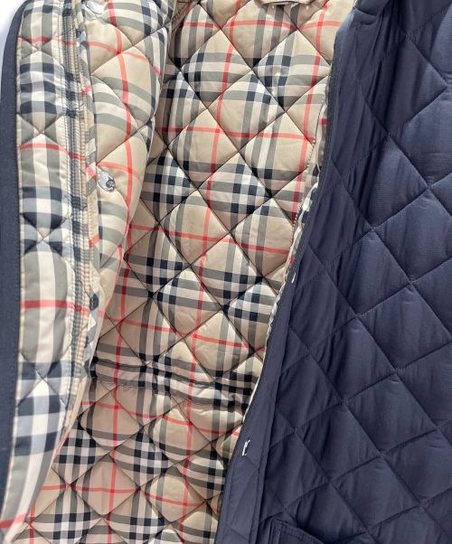 BURBERRY（バーバリー）BURBERRY (バーバリー) キルティングジャケット ブラック×ベージュ サイズ:12Y/152㎝の古着・服飾アイテム