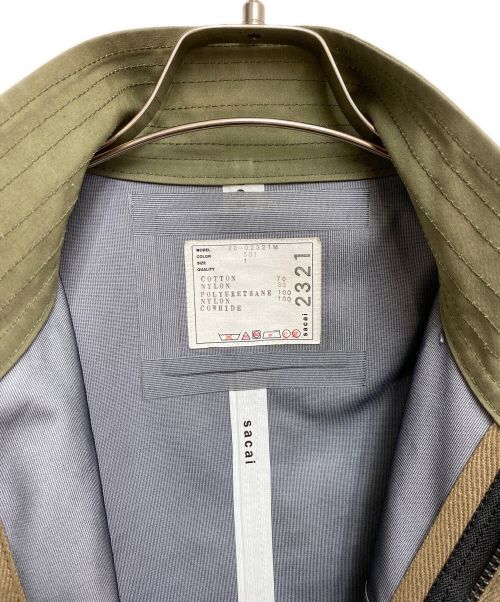 sacai（サカイ）sacai (サカイ) Oxford Coat カーキ サイズ:1の古着・服飾アイテム