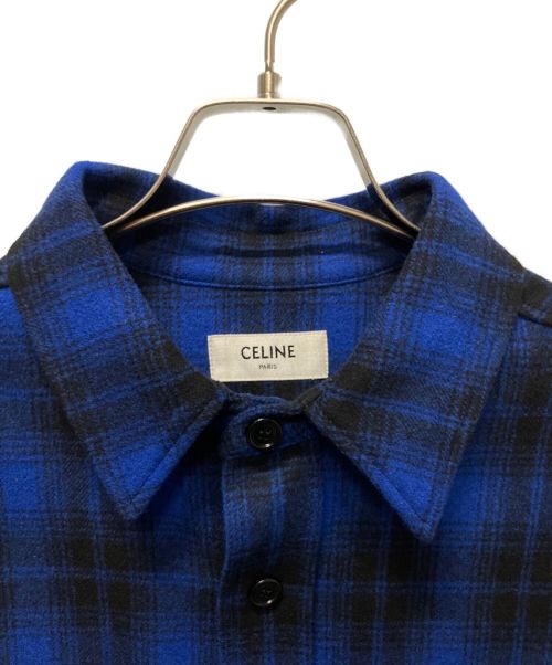 CELINE（セリーヌ）CELINE (セリーヌ) ルーズシャツ ブルー サイズ:37の古着・服飾アイテム