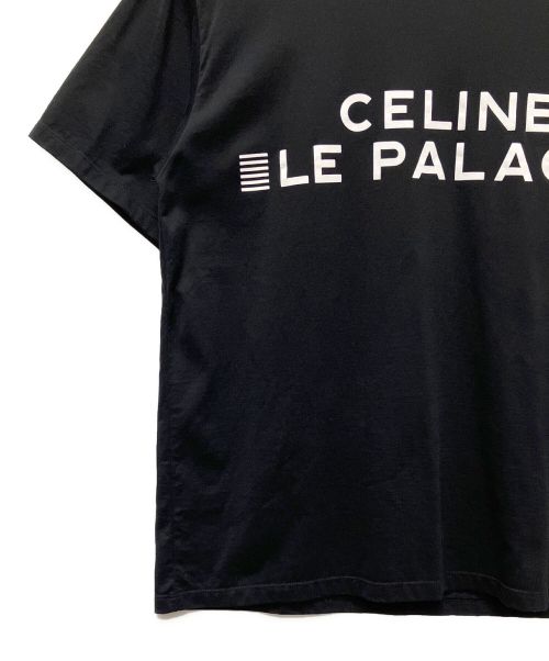 CELINE（セリーヌ）CELINE (セリーヌ) LE PALACE ロゴTシャツ ブラック サイズ:Sの古着・服飾アイテム