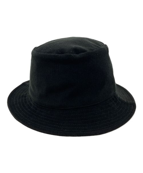 CELINE（セリーヌ）CELINE (セリーヌ) MINI TRIOMPHE BUCKET HAT IN CORDUROY ブラック サイズ:Lの古着・服飾アイテム