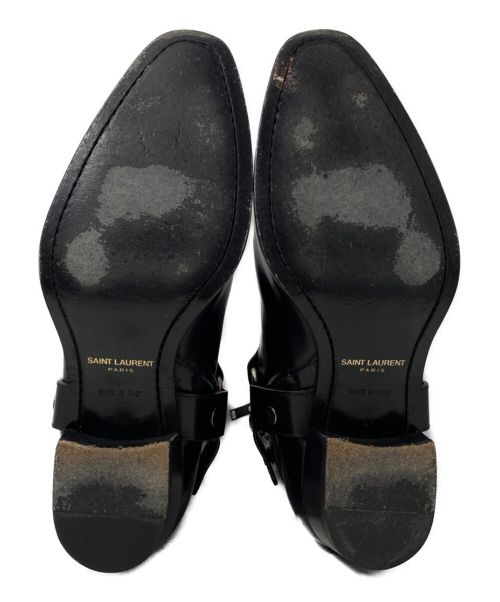 Saint Laurent Paris（サンローランパリ）Saint Laurent Paris (サンローランパリ) クラシックワイアットハーネスブーツ ブラック サイズ:41の古着・服飾アイテム