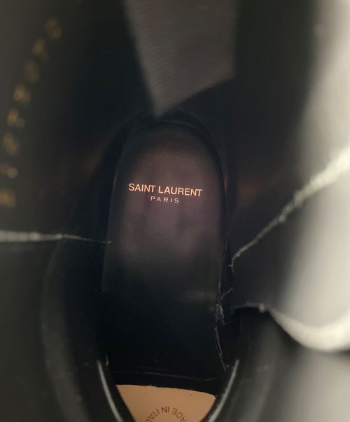 Saint Laurent Paris（サンローランパリ）Saint Laurent Paris (サンローランパリ) クラシックワイアットハーネスブーツ ブラック サイズ:41の古着・服飾アイテム