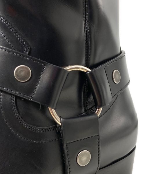 Saint Laurent Paris（サンローランパリ）Saint Laurent Paris (サンローランパリ) クラシックワイアットハーネスブーツ ブラック サイズ:41の古着・服飾アイテム