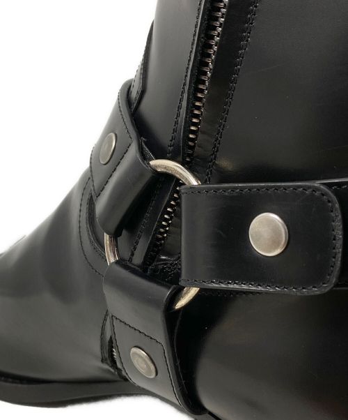 Saint Laurent Paris（サンローランパリ）Saint Laurent Paris (サンローランパリ) クラシックワイアットハーネスブーツ ブラック サイズ:41の古着・服飾アイテム