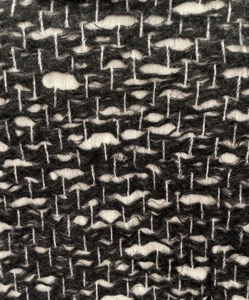 CHANEL（シャネル）CHANEL (シャネル) ノーカラージャケット ブラック×ホワイト サイズ:34の古着・服飾アイテム