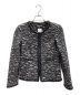 CHANEL（シャネル）の古着「ノーカラージャケット」｜ブラック×ホワイト