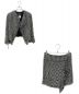 CHANEL（シャネル）の古着「Fringe Tweed Setup」｜ネイビー×ブラック×ホワイト