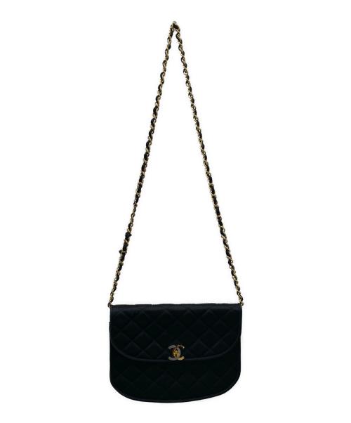 CHANEL（シャネル）CHANEL (シャネル) ハーフムーンチェーンショルダーバッグ ブラックの古着・服飾アイテム