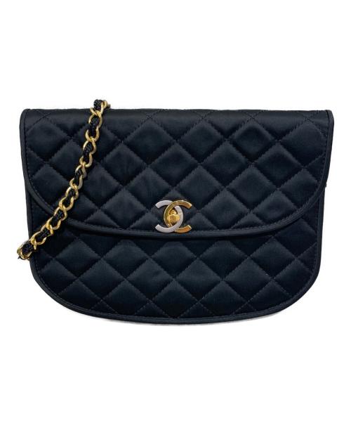 CHANEL（シャネル）CHANEL (シャネル) ハーフムーンチェーンショルダーバッグ ブラックの古着・服飾アイテム
