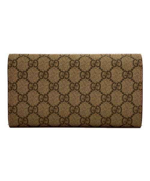 GUCCI（グッチ）GUCCI (グッチ) GGスプリーム二つ折り財布の古着・服飾アイテム