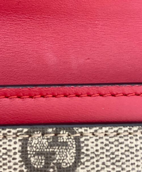 GUCCI（グッチ）GUCCI (グッチ) GGスプリーム二つ折り財布の古着・服飾アイテム