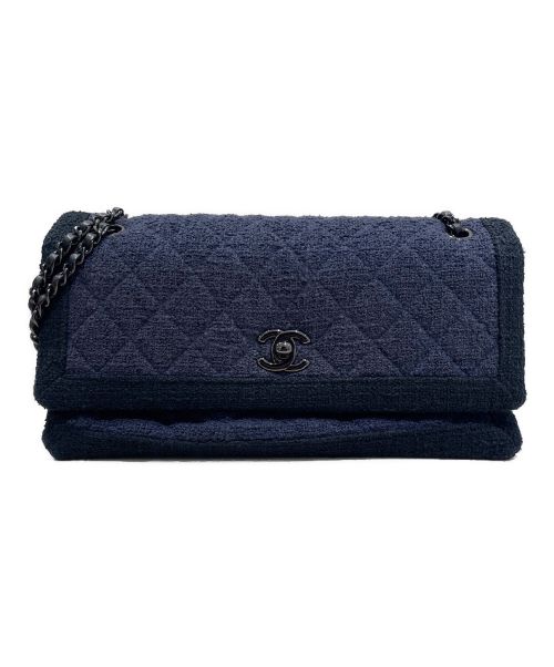 CHANEL（シャネル）CHANEL (シャネル) マトラッセ ネイビー×ブラックの古着・服飾アイテム