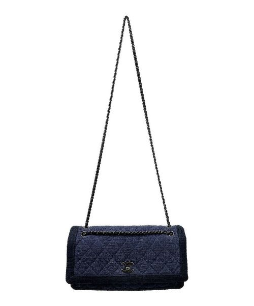 CHANEL（シャネル）CHANEL (シャネル) マトラッセ ネイビー×ブラックの古着・服飾アイテム