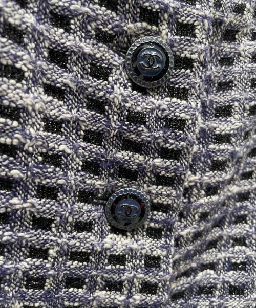CHANEL（シャネル）CHANEL (シャネル) ツイードワンピース ネイビー サイズ:34の古着・服飾アイテム