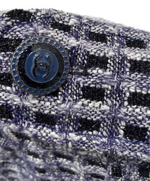 CHANEL（シャネル）CHANEL (シャネル) ツイードワンピース ネイビー サイズ:34の古着・服飾アイテム