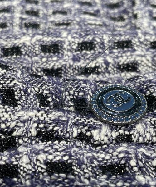 CHANEL（シャネル）CHANEL (シャネル) ツイードワンピース ネイビー サイズ:34の古着・服飾アイテム